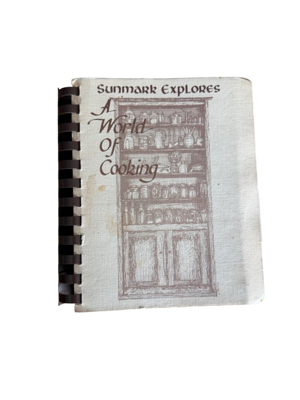 Sunmark Explores A World Of Cooking Cookbook Recipes VTG 1980 Typewriter Typed